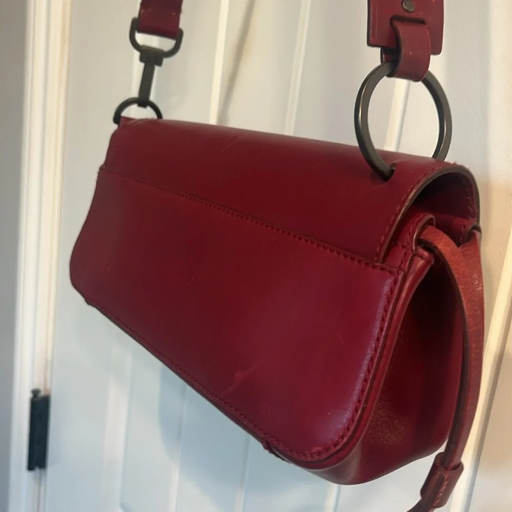 Rare VTG Gucci Limited Leather Baguette Long Style Bag - Picture 5 of 17